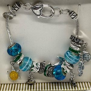Boxed Beach Themed Charm Bracelet